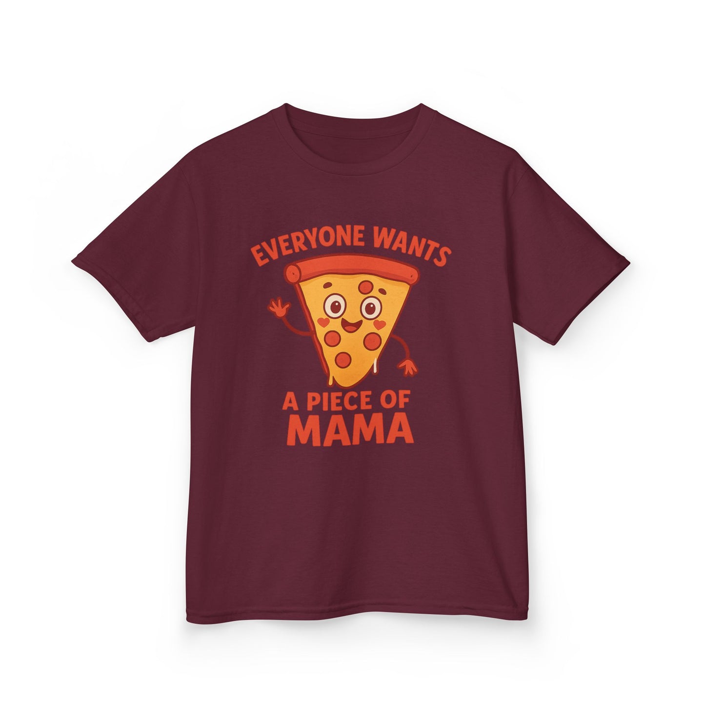 Kids Pizza 'Everyone Wants a Piece of Mama' Tee – Fun and Playful T-Shirt for Young Food Lovers