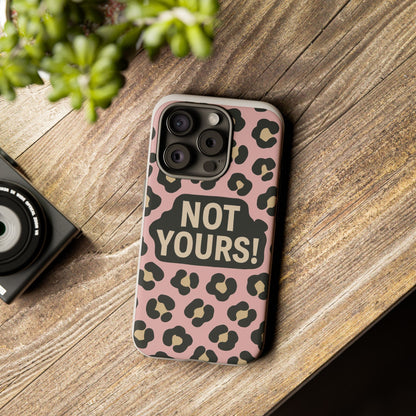 Leopard Tough Case – Trendy Dual-Layer Phone Cover with Humorous Design