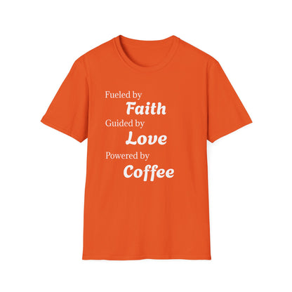 Faith Love Coffee T-Shirt – Unisex Soft-Style Tee