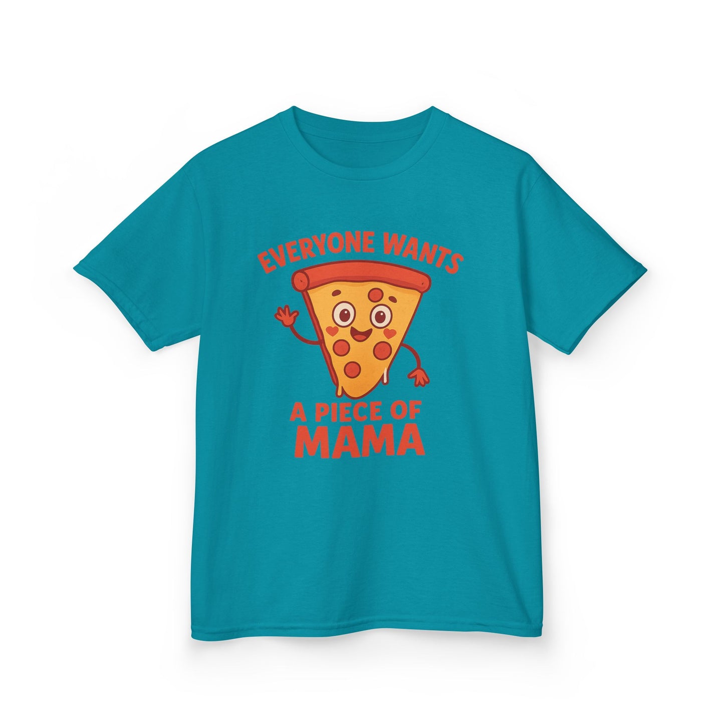 Kids Pizza 'Everyone Wants a Piece of Mama' Tee – Fun and Playful T-Shirt for Young Food Lovers
