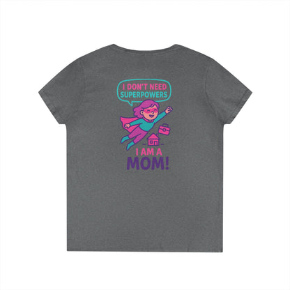 Funny Mom V-Neck T-Shirt – Humorous Graphic Tee for Everyday Wear