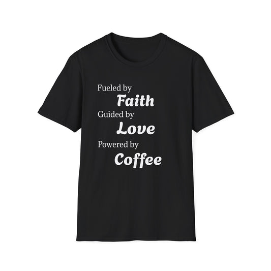 Faith Love Coffee T-Shirt – Unisex Soft-Style Tee