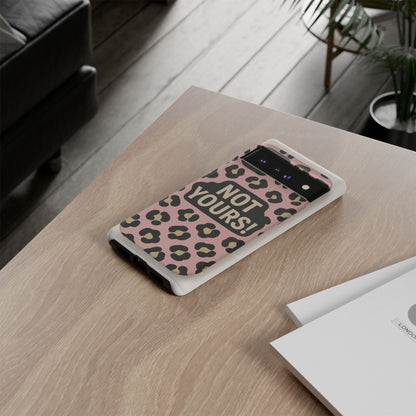 Leopard Tough Case – Trendy Dual-Layer Phone Cover with Humorous Design