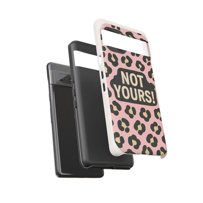 Leopard Tough Case – Trendy Dual-Layer Phone Cover with Humorous Design