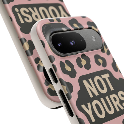 Leopard Tough Case – Trendy Dual-Layer Phone Cover with Humorous Design