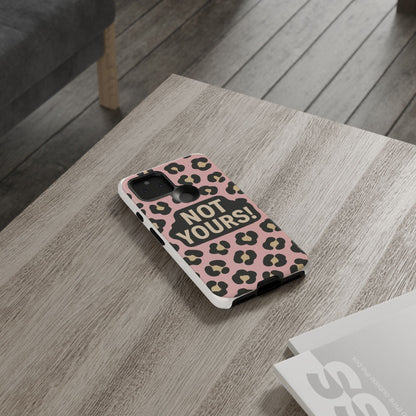 Leopard Tough Case – Trendy Dual-Layer Phone Cover with Humorous Design