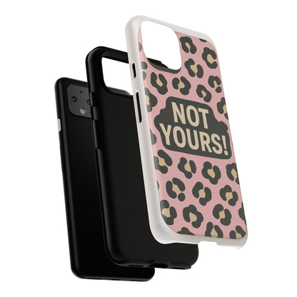 Leopard Tough Case – Trendy Dual-Layer Phone Cover with Humorous Design