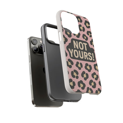 Leopard Tough Case – Trendy Dual-Layer Phone Cover with Humorous Design