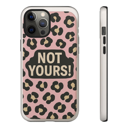 Leopard Tough Case – Trendy Dual-Layer Phone Cover with Humorous Design