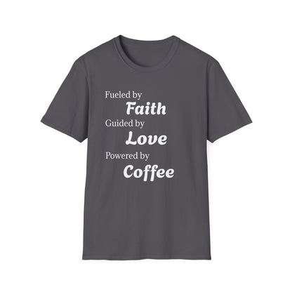 Faith Love Coffee T-Shirt – Unisex Soft-Style Tee