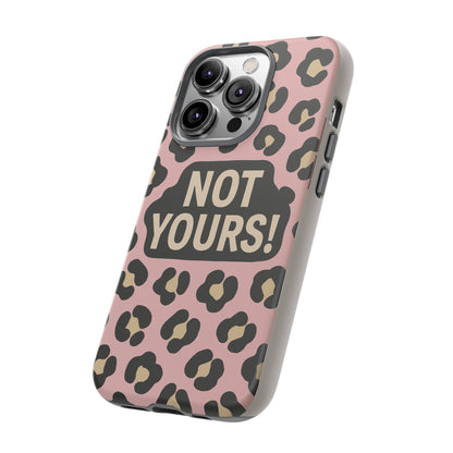 Leopard Tough Case – Trendy Dual-Layer Phone Cover with Humorous Design