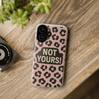 Leopard Tough Case – Trendy Dual-Layer Phone Cover with Humorous Design