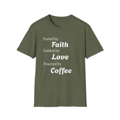 Faith Love Coffee T-Shirt – Unisex Soft-Style Tee