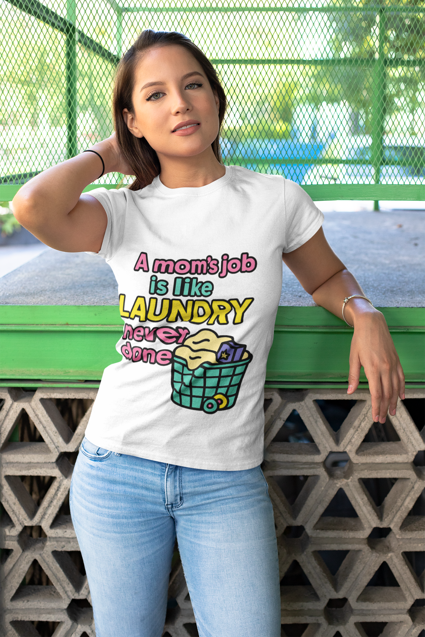 Funny Mom V-Neck T-Shirt