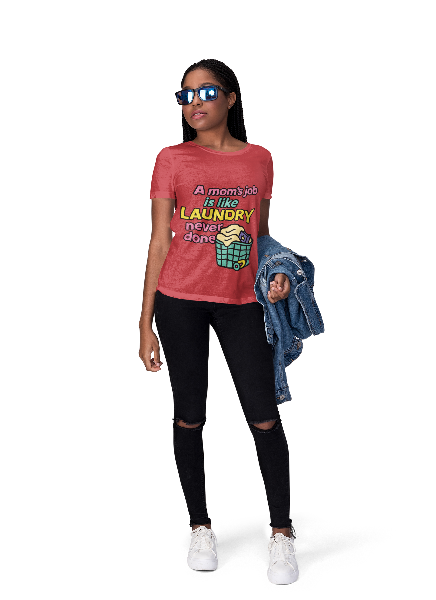 Funny Mom V-Neck T-Shirt