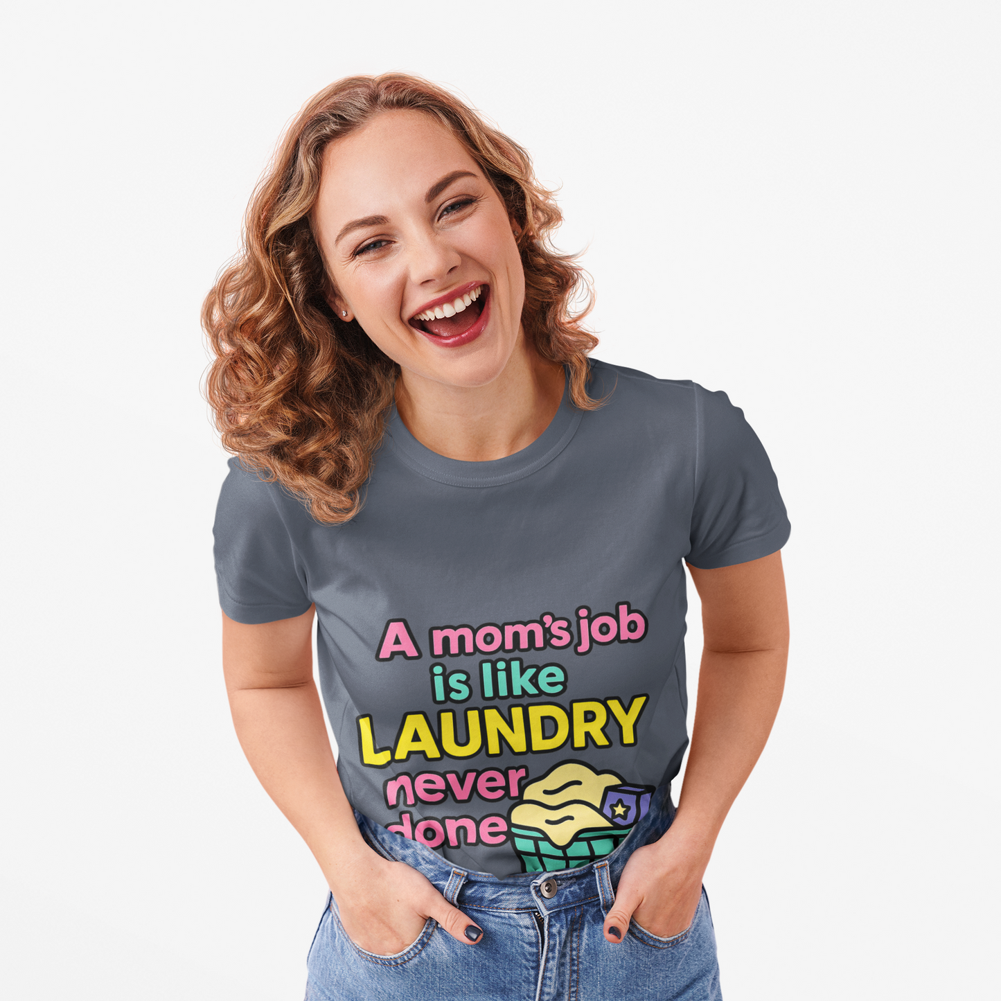 Funny Mom V-Neck T-Shirt