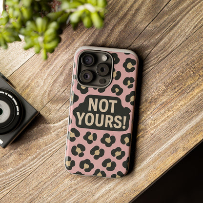 Leopard Tough Case – Trendy Dual-Layer Phone Cover with Humorous Design