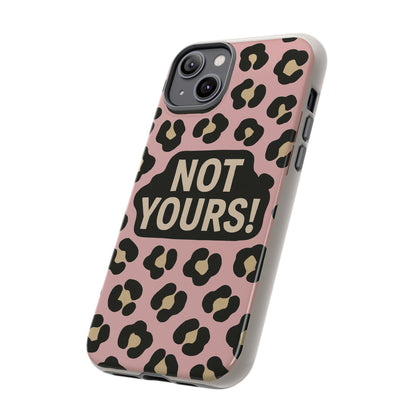 Leopard Tough Case – Trendy Dual-Layer Phone Cover with Humorous Design