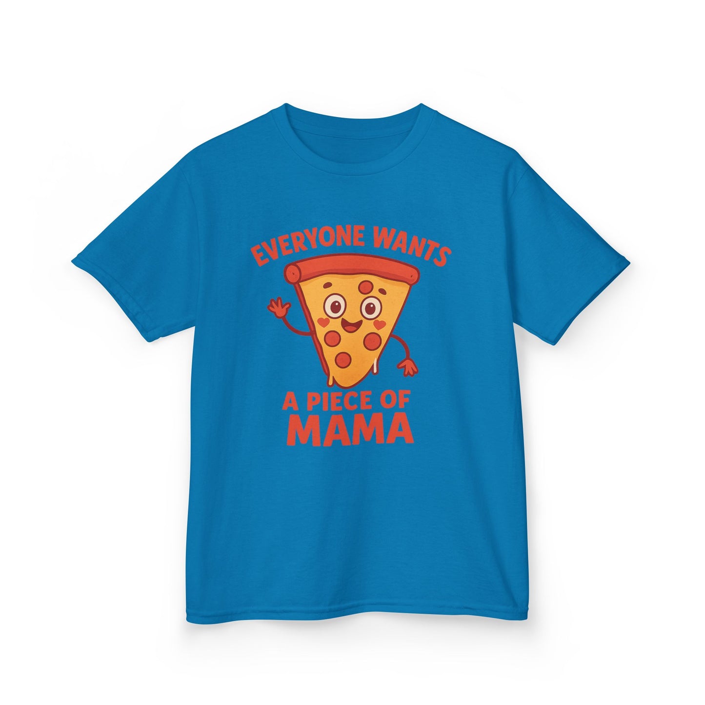 Kids Pizza 'Everyone Wants a Piece of Mama' Tee – Fun and Playful T-Shirt for Young Food Lovers