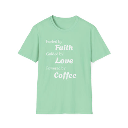 Faith Love Coffee T-Shirt – Unisex Soft-Style Tee