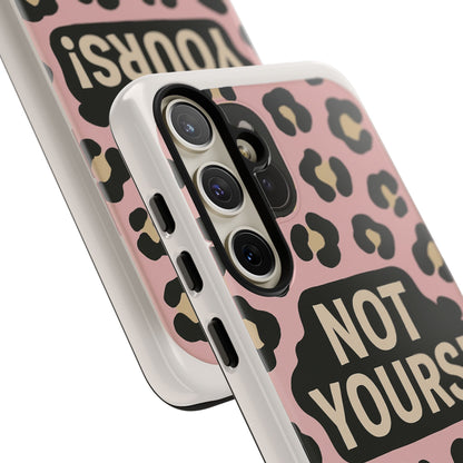 Leopard Tough Case – Trendy Dual-Layer Phone Cover with Humorous Design