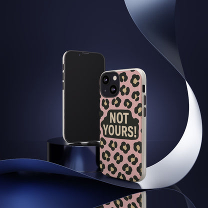 Leopard Tough Case – Trendy Dual-Layer Phone Cover with Humorous Design