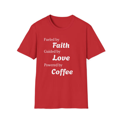 Faith Love Coffee T-Shirt – Unisex Soft-Style Tee