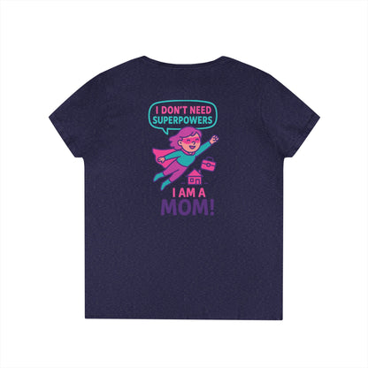 Funny Mom V-Neck T-Shirt – Humorous Graphic Tee for Everyday Wear
