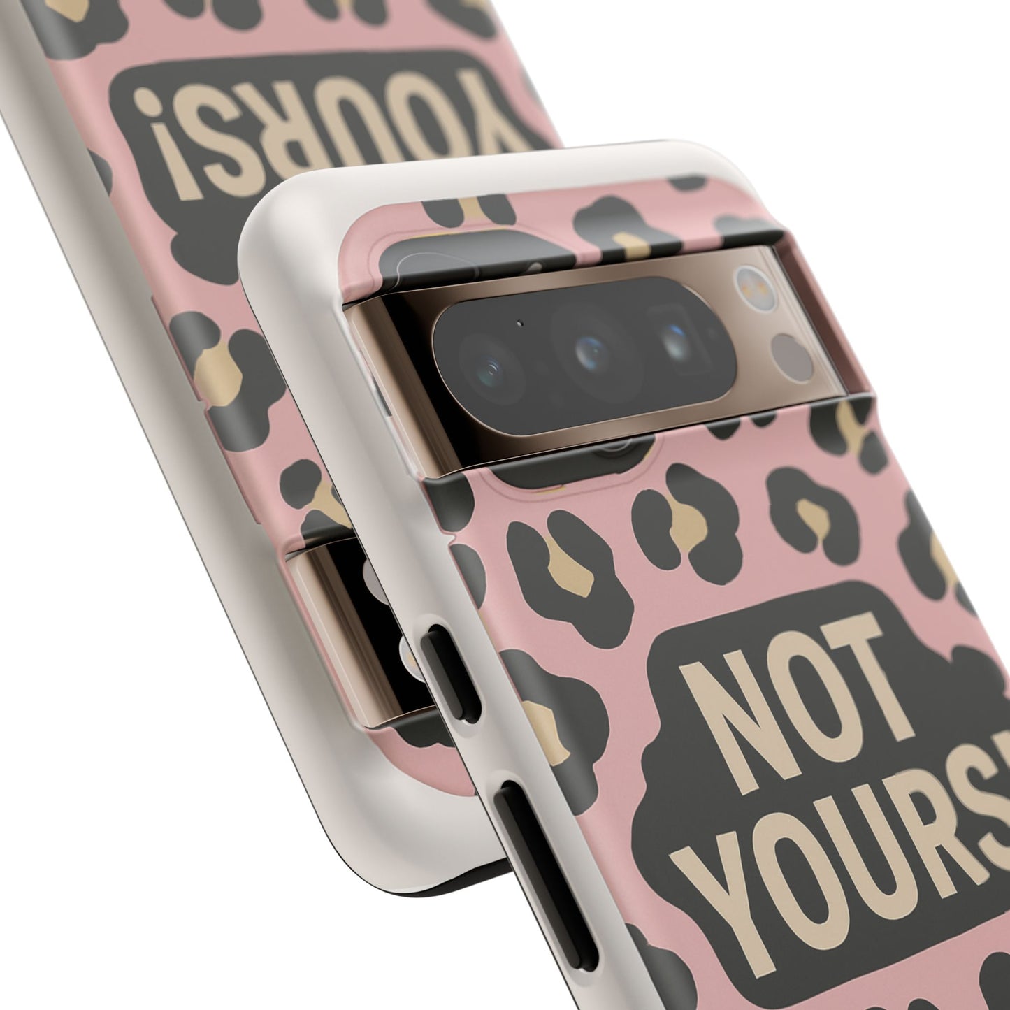 Leopard Tough Case – Trendy Dual-Layer Phone Cover with Humorous Design