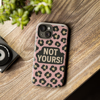 Leopard Tough Case – Trendy Dual-Layer Phone Cover with Humorous Design