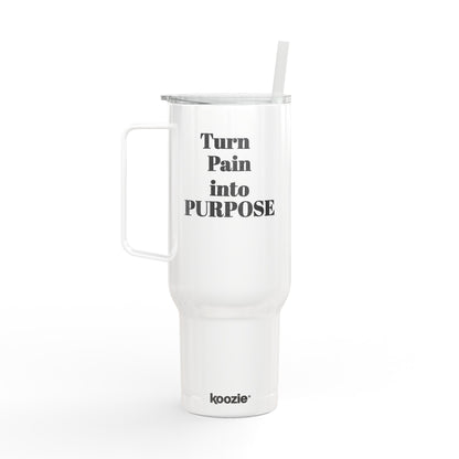 40oz Motivational Insulated Tumbler – Stainless Steel Travel Cup with Straw