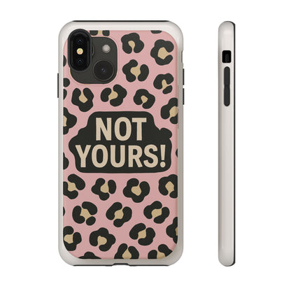 Leopard Tough Case – Trendy Dual-Layer Phone Cover with Humorous Design
