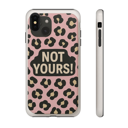 Leopard Tough Case – Trendy Dual-Layer Phone Cover with Humorous Design