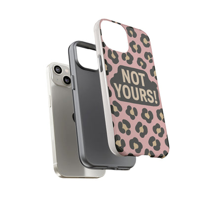 Leopard Tough Case – Trendy Dual-Layer Phone Cover with Humorous Design