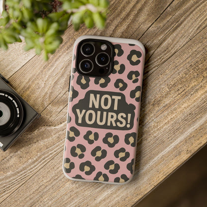 Leopard Tough Case – Trendy Dual-Layer Phone Cover with Humorous Design