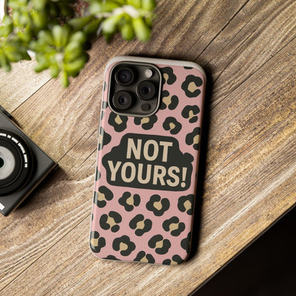 Leopard Tough Case – Trendy Dual-Layer Phone Cover with Humorous Design