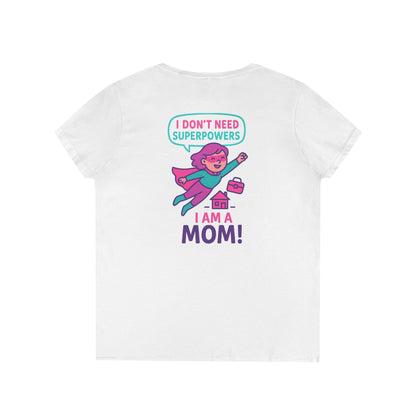 Funny Mom V-Neck T-Shirt – Humorous Graphic Tee for Everyday Wear
