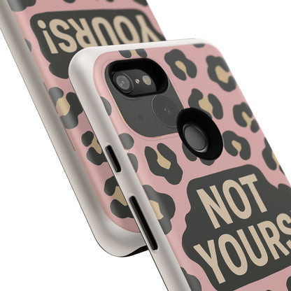 Leopard Tough Case – Trendy Dual-Layer Phone Cover with Humorous Design