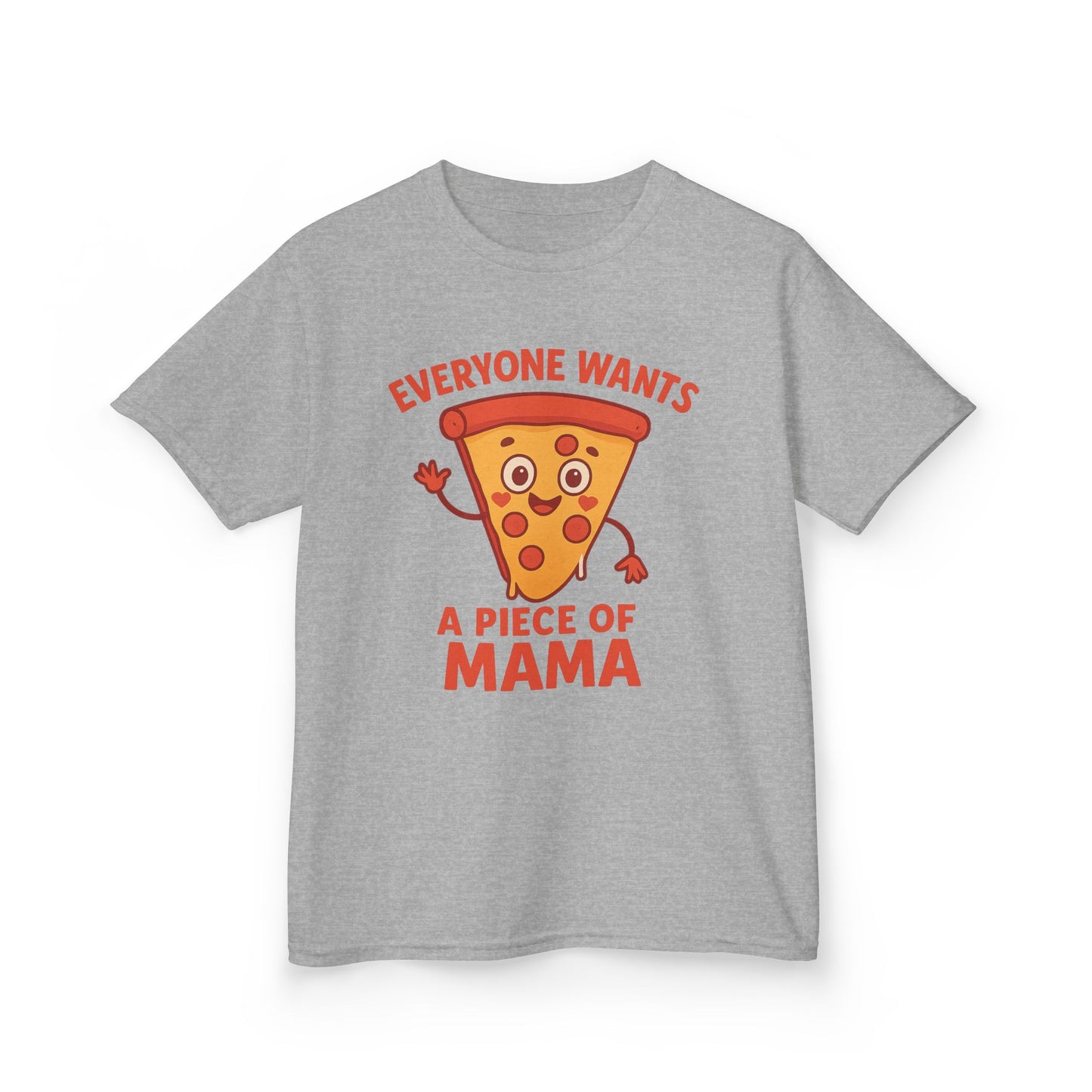 Kids Pizza 'Everyone Wants a Piece of Mama' Tee – Fun and Playful T-Shirt for Young Food Lovers