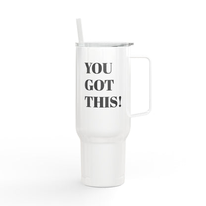 40oz Motivational Insulated Tumbler – Stainless Steel Travel Cup with Straw