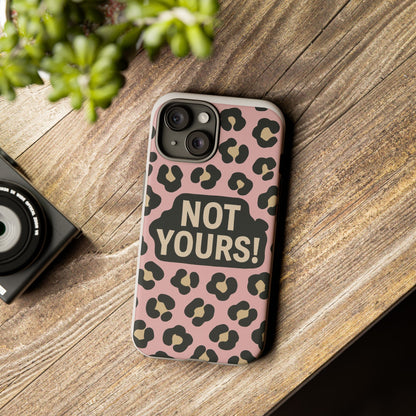 Leopard Tough Case – Trendy Dual-Layer Phone Cover with Humorous Design