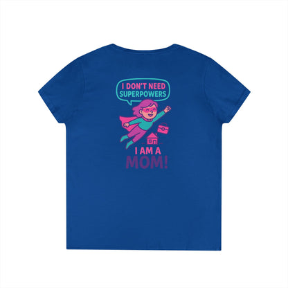 Funny Mom V-Neck T-Shirt – Humorous Graphic Tee for Everyday Wear
