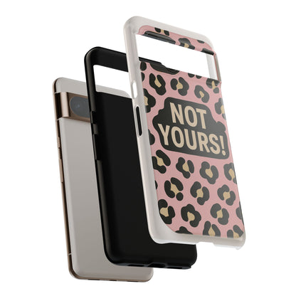 Leopard Tough Case – Trendy Dual-Layer Phone Cover with Humorous Design