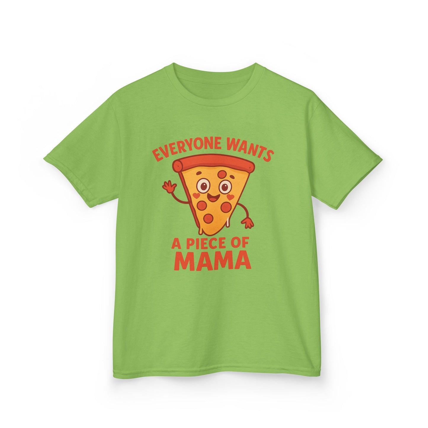 Kids Pizza 'Everyone Wants a Piece of Mama' Tee – Fun and Playful T-Shirt for Young Food Lovers