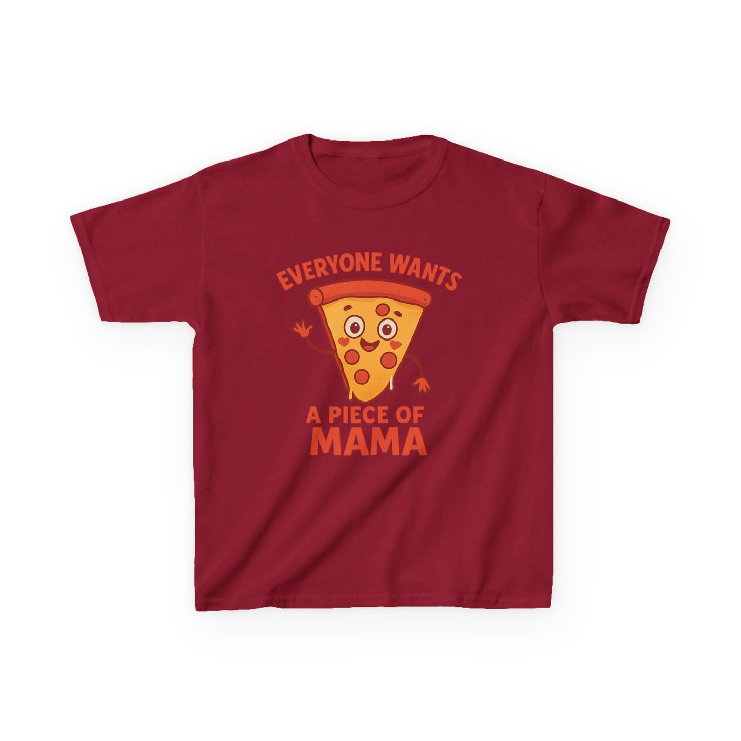 Kids Pizza 'Everyone Wants a Piece of Mama' Tee – Fun and Playful T-Shirt for Young Food Lovers