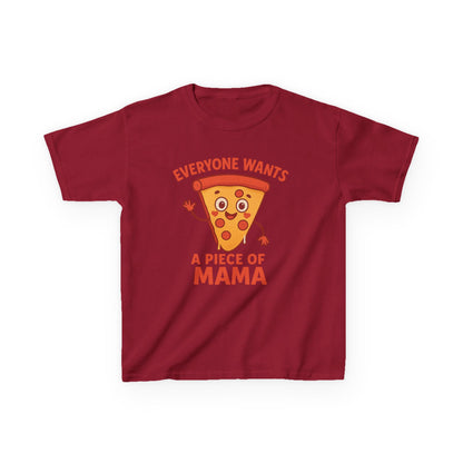 Kids Pizza 'Everyone Wants a Piece of Mama' Tee – Fun and Playful T-Shirt for Young Food Lovers