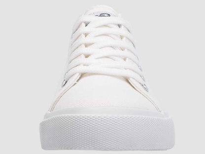Retro All White Low Top Canvas Sneakers – Unisex Summer Skate-Inspired Shoes