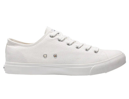 Retro All White Low Top Canvas Sneakers – Unisex Summer Skate-Inspired Shoes